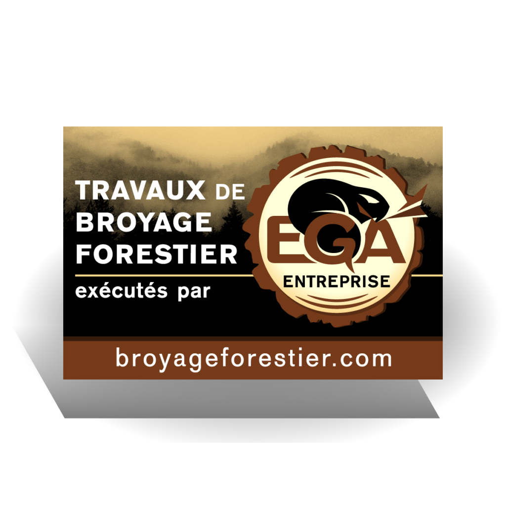 Affiche de coroplast pour EGA Entreprise