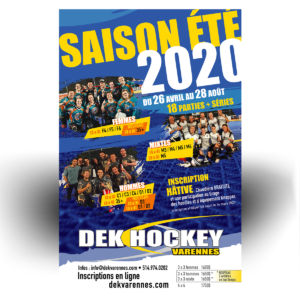 Affiche de la saison été de Des Varennes