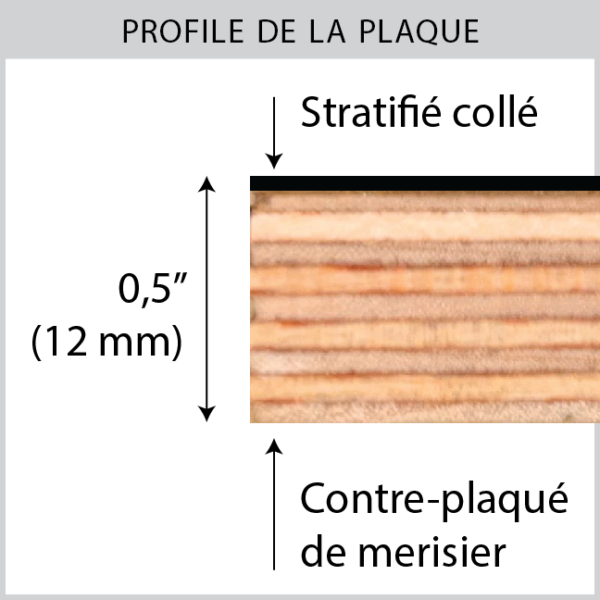 Profile de la plaque