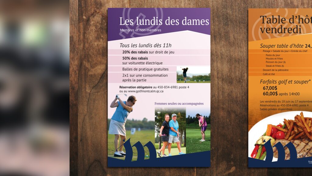 Golf Montcalm Affiche femmes