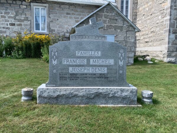 Plaque funéraire pour pierre tombale