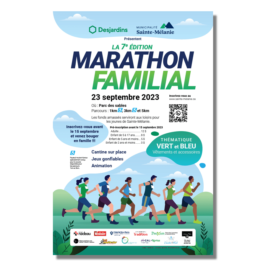Affiche du Marathon familial 2023