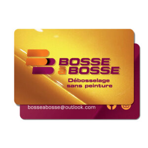 Carte de plastique de Bosse à bosse