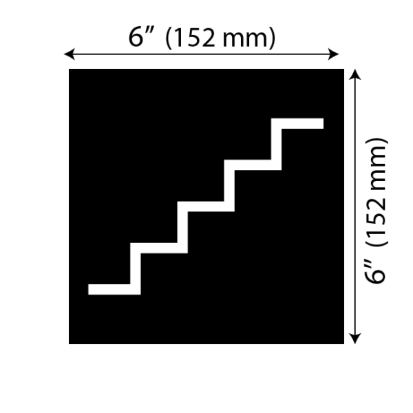 Mesure plaque escalier noir moderne