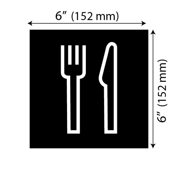 Mesure salle à manger noir moderne