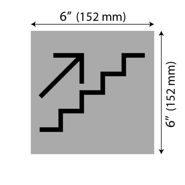 Mesure plaque escalier montant moderne grise