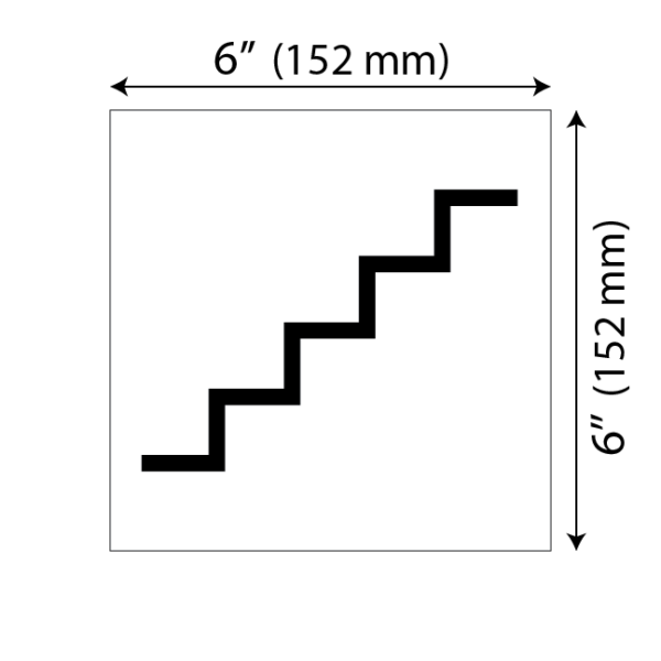 Mesure plaque escalier moderne blanche